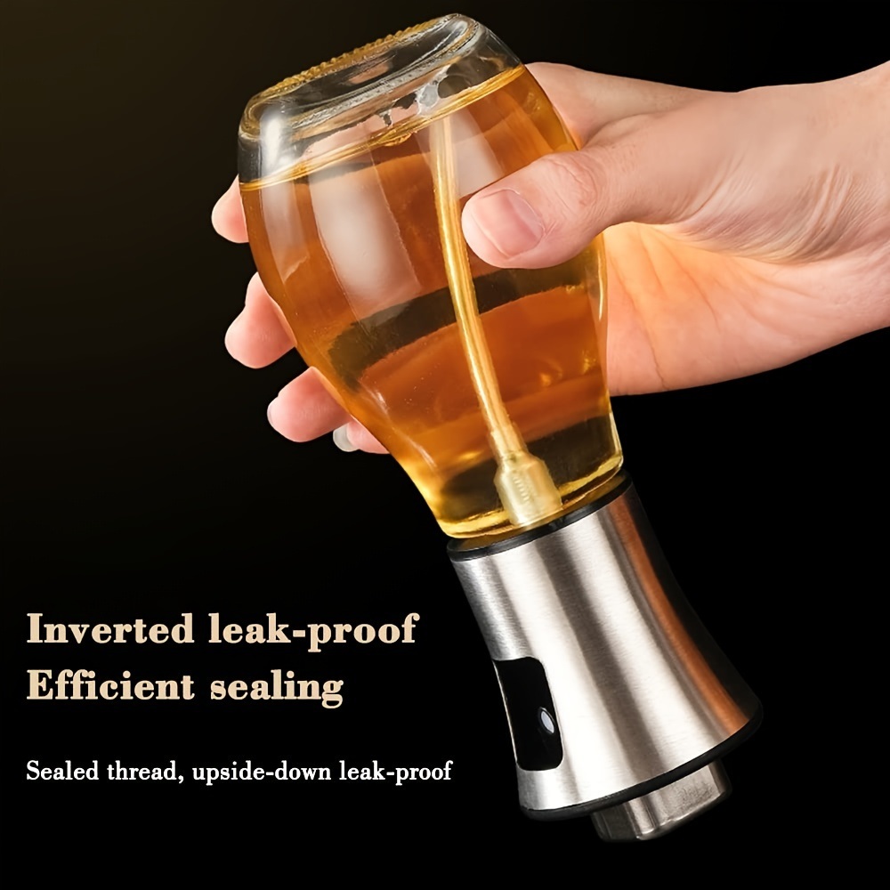 dropship Olive Oil Dispenser Bottle Oil Sprayer Dispenser Vinegar Sprayer Dressing Spray Portable; Grilling Olive Oil Glass Bottle 200ml; For Kitchen; Cooking; Salad; Bread Baking