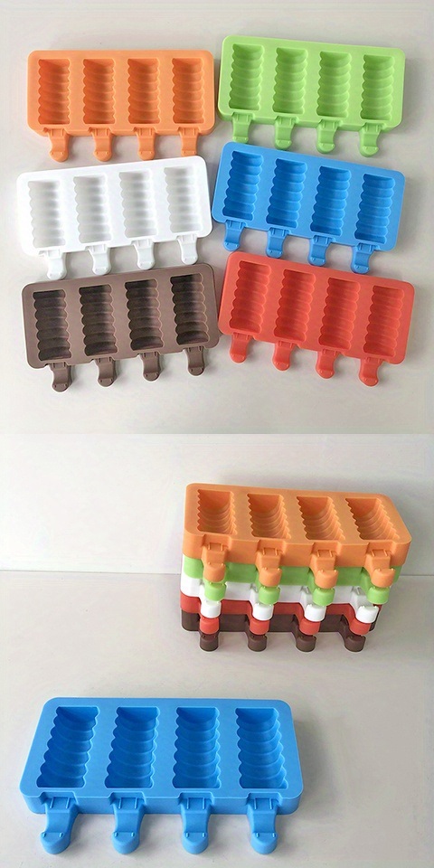 dropship Ice Cream Silicone Mold Diy Gourd Homemade Popsicle Ice Cream Christmas Chocolate Ice Cream Mold