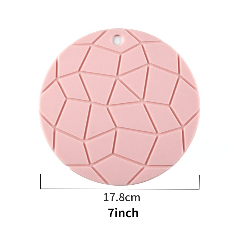 dropship 1pc Food Grade Silicone Coaster; Anti-scalding Thickened Pot Mat; Turtle Pattern Heat Insulation Mat; High Temperature Resistant Table Mat