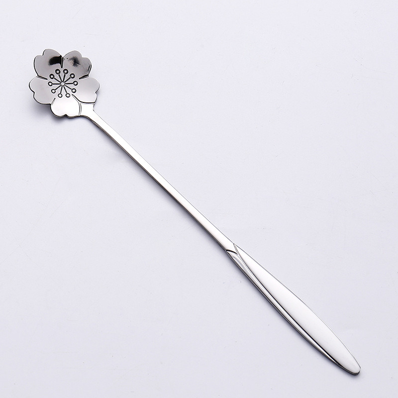 dropship 4pcs/set Coffee Scoop; Ice Cream Dessert Scoop; Stainless Steel Long Handle Mug Stirring Spoon