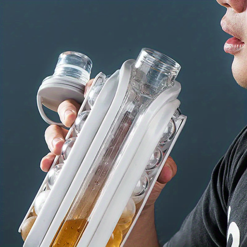 dropship 1pc Ice Ball Maker Kettle Kitchen Bar Accessories Gadgets Creative Ice Cube Mold 2 In 1 Multifunctional Container Pot