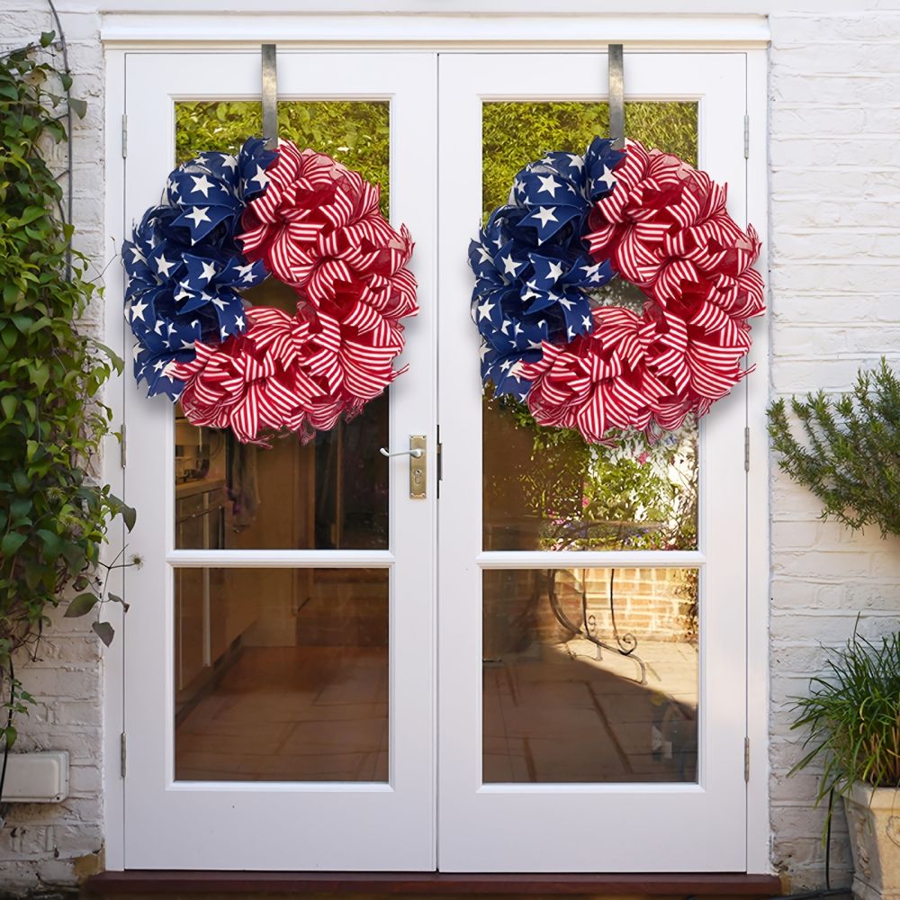 dropship American National Day Independence Day President's Day Wreath Door Hanging Decoration