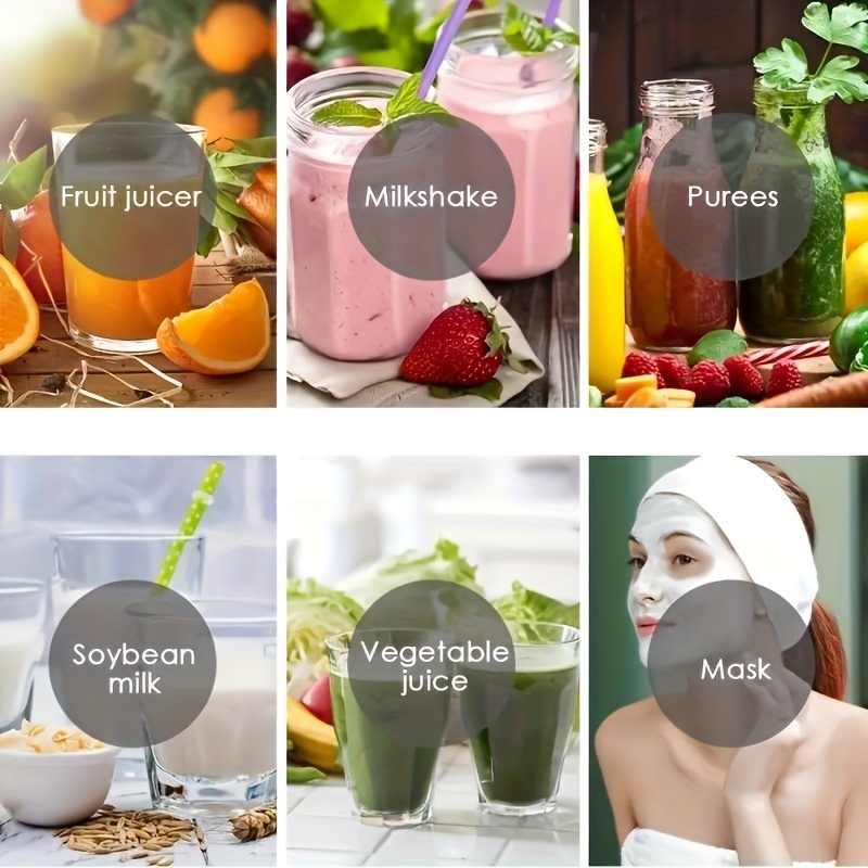 dropship 1pc Portable 6 Blades In 3D Juicer Cup, Updated Version Rechargeable Juice Blender Secure Switch Electric Fruit Mixer For Superb Mixing, USB Rechargeable
