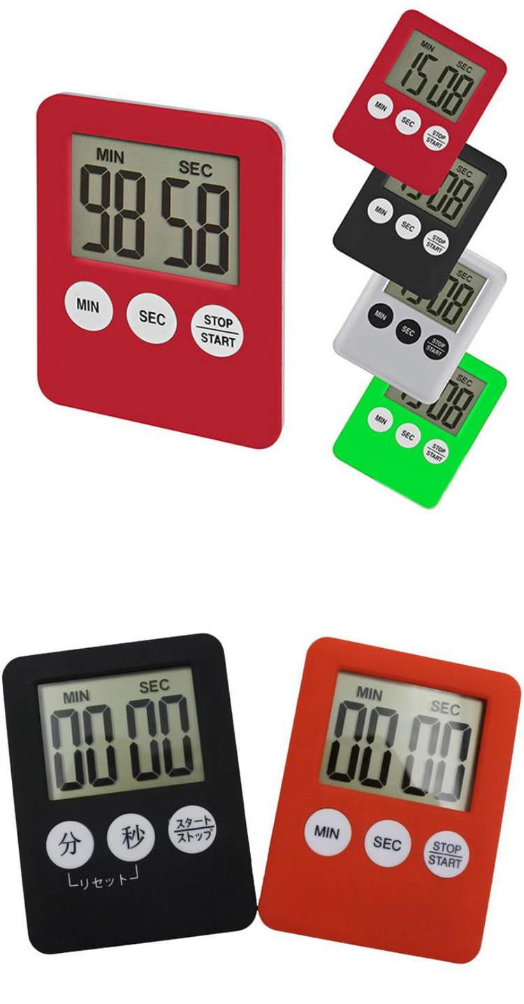 dropship Cooking Timer LCD Digital Screen Clock Kitchen Countdown Timer Mechanical Digital Kitchen Timer Magnetic