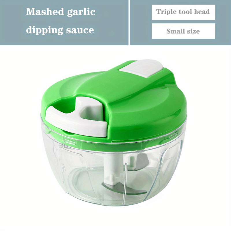 dropship Manual Meat Grinder Vegetable Cutter Pound Garlic Artifact Shredder Baby Complementary Food Machine Hand Cut Pepper Capacity 520ml