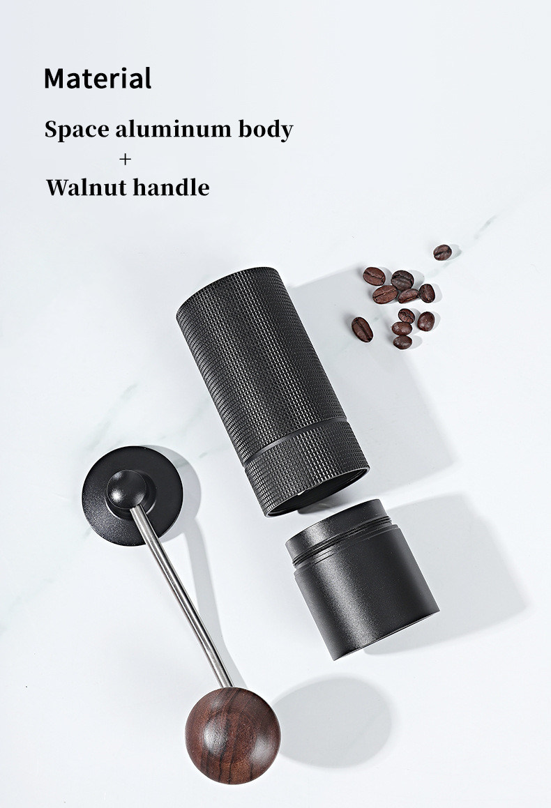 dropship Portable Manual Coffee Bean Grinder High Quality CNC Stainless Precision Steel Core Bean Crusher Kitchen Supplies
