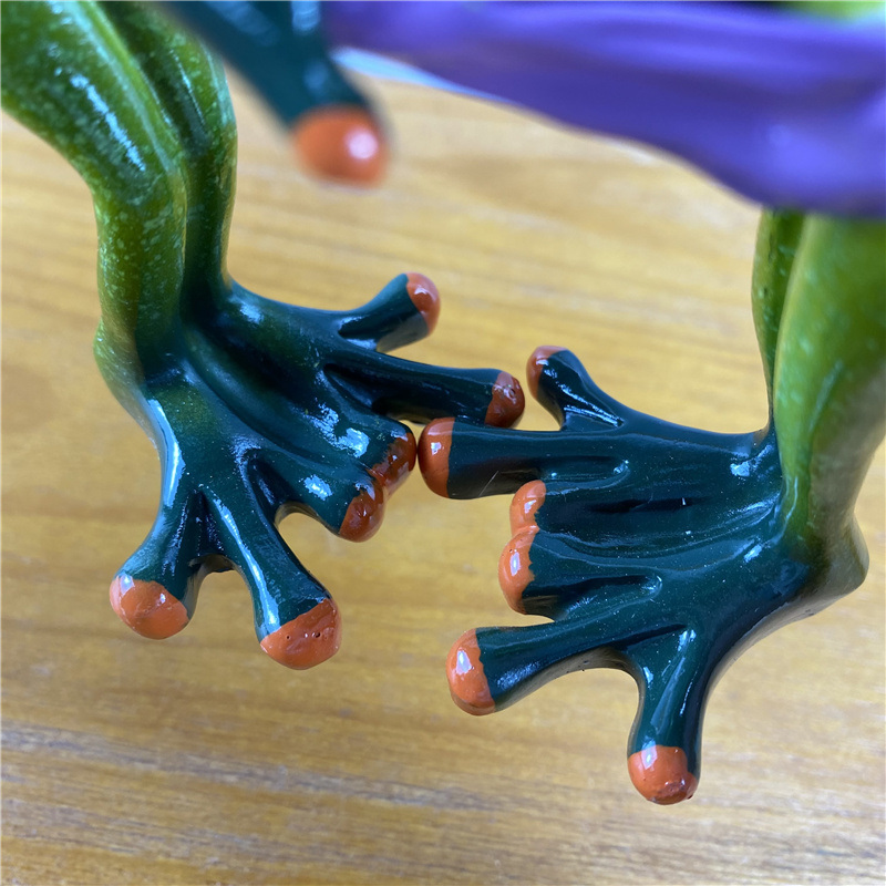 dropship NORTHEUINS Resin Leggy Couple Frog Figurine Modern Creative Wedding Animal Statue for Interior Home Desktop Decor Accessories