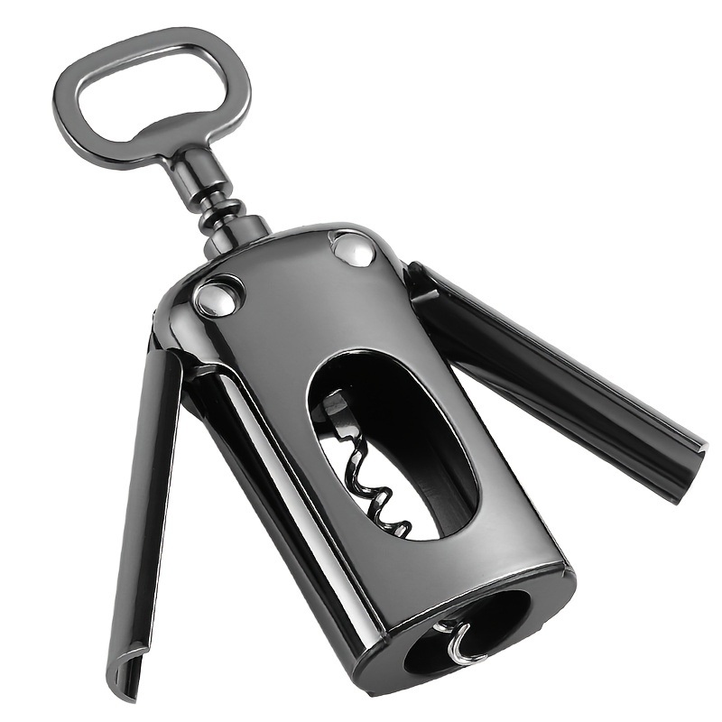 dropship 1pc Wing Corkscrew; ; Multifunctional Wine And Beer Corkscrew For Wine Openers With Cork And Beer Bottles; For Wine Lovers; Waiters And Bartenders In The Kitchen Castle Restaurant Bar