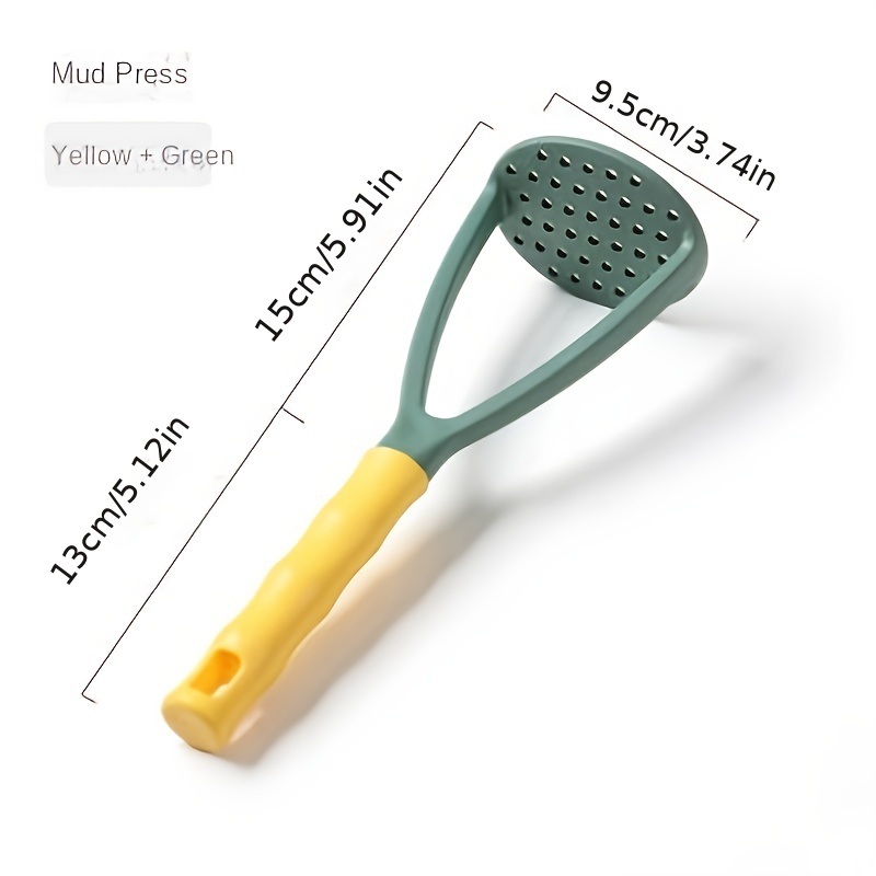dropship 1pc 1pc Mashed Potato Press; Household Potato Press Gadget; PP Plastic Potato Press