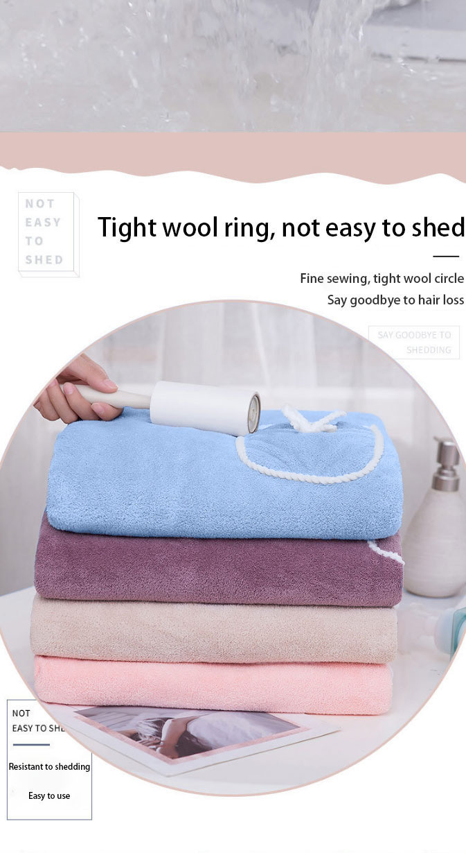 dropship 1pc Wearable Bath Towel, Bowknot Coral Velvet Thickened Bath Skirt For Adults, Water Absorption Quick Drying Bath Towel, Bath Supplies, Bathroom Accessories
