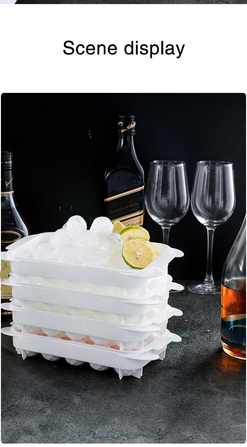 dropship 1pc Homemade Ice Cube Ice Ball Mold Household Ice Tray With Cover Frozen Ice Cube Mold