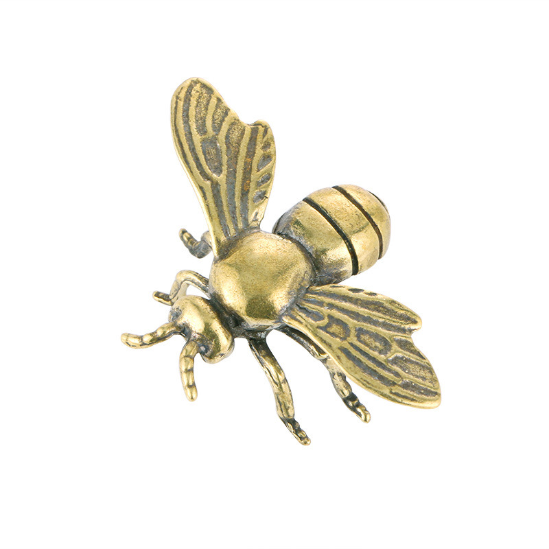 dropship 1pc Bee Figurines, Creative Decorative Bee Statues Bee Desktop Ornament For Rustic Office Home Decor