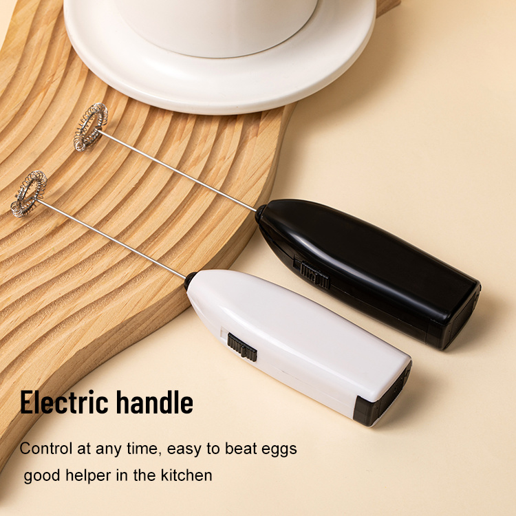 dropship Mini Stainless Electric Handheld Egg Beater Household Kitchen Steel Coffee Milk Tea Blender Beat up the Cream Stirring