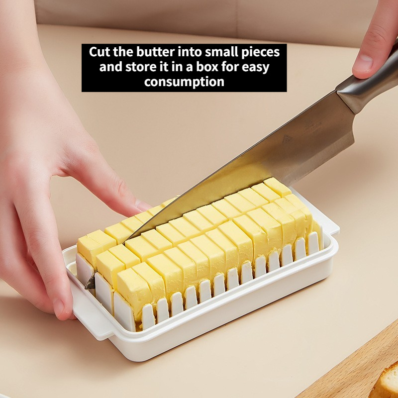 dropship 1pc Butter Preservation Box, Food Preserving Container Box, Dividable Butter Pan With Lid, Sealing Butter Pan, Kitchen Gift