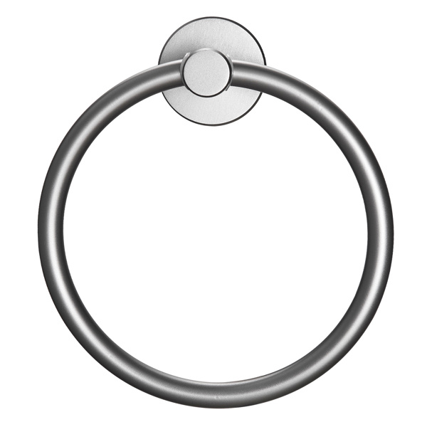 dropship Towel Ring Gun Grey; Bath Hand Towel Ring Thicken Space Aluminum Round Towel Holder for Bathroom