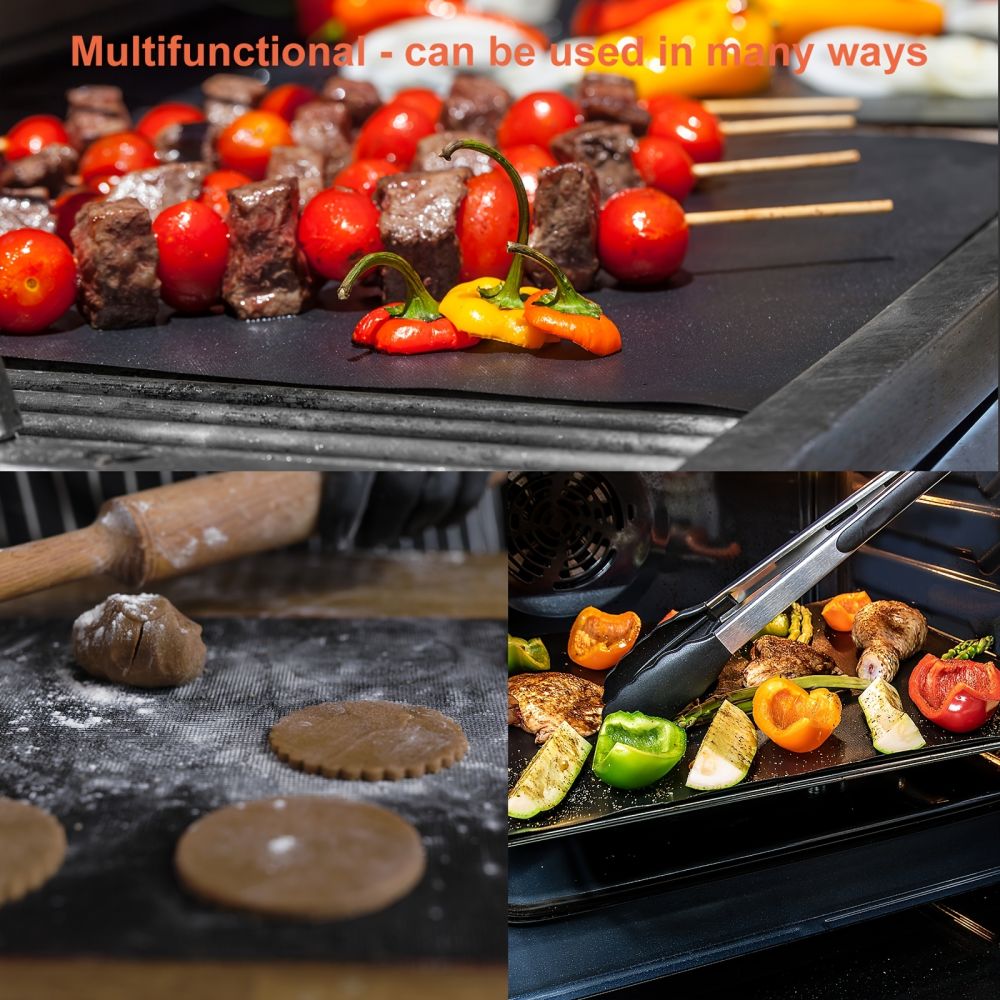 dropship 2pcs Oven Liner; Oven Liners For Bottom Of Oven; Easy To Clean; Protect Bottom Of Oven/Gas Stove