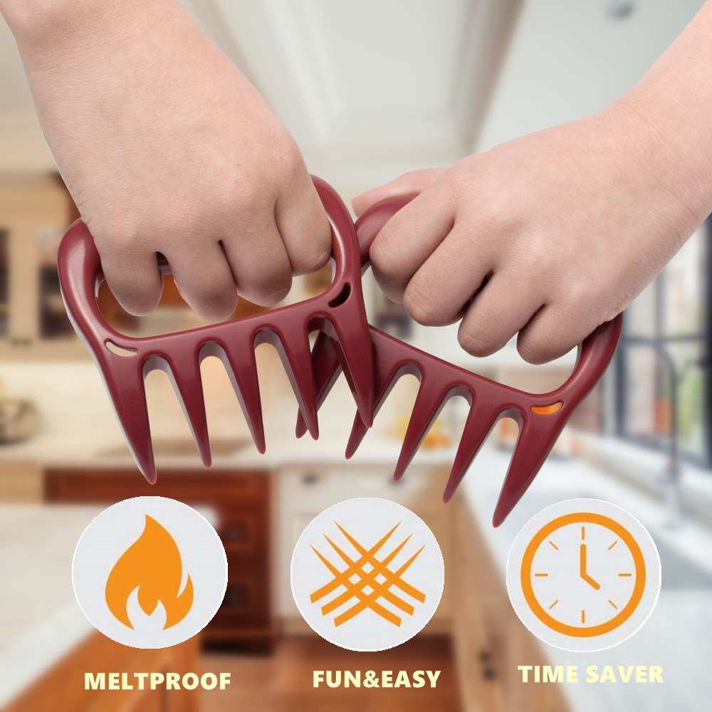 dropship TXM Meat Claws for Shredding Barbecue Claws for Pulled Pork Grill Smoker Meat Paw Claw BBQ Claws Shredding Smoker Cooking Tool