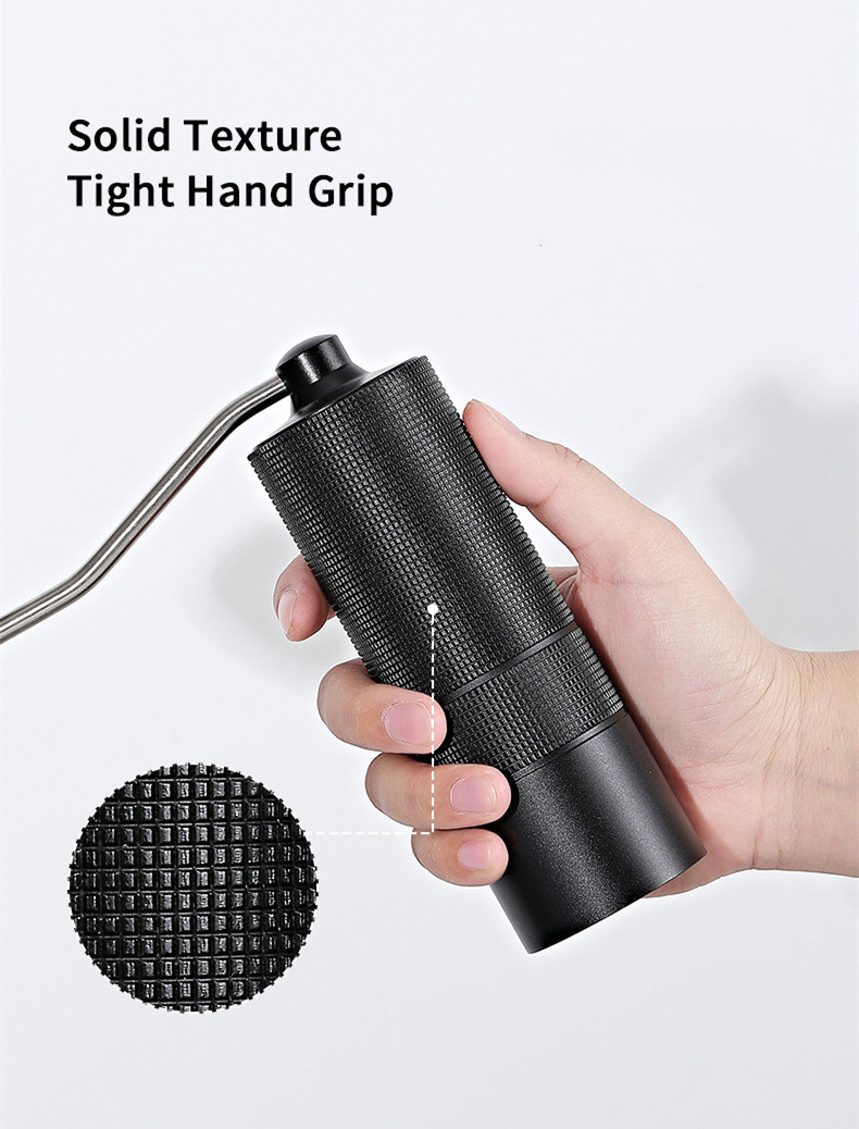 dropship Portable Manual Coffee Bean Grinder High Quality CNC Stainless Precision Steel Core Bean Crusher Kitchen Supplies