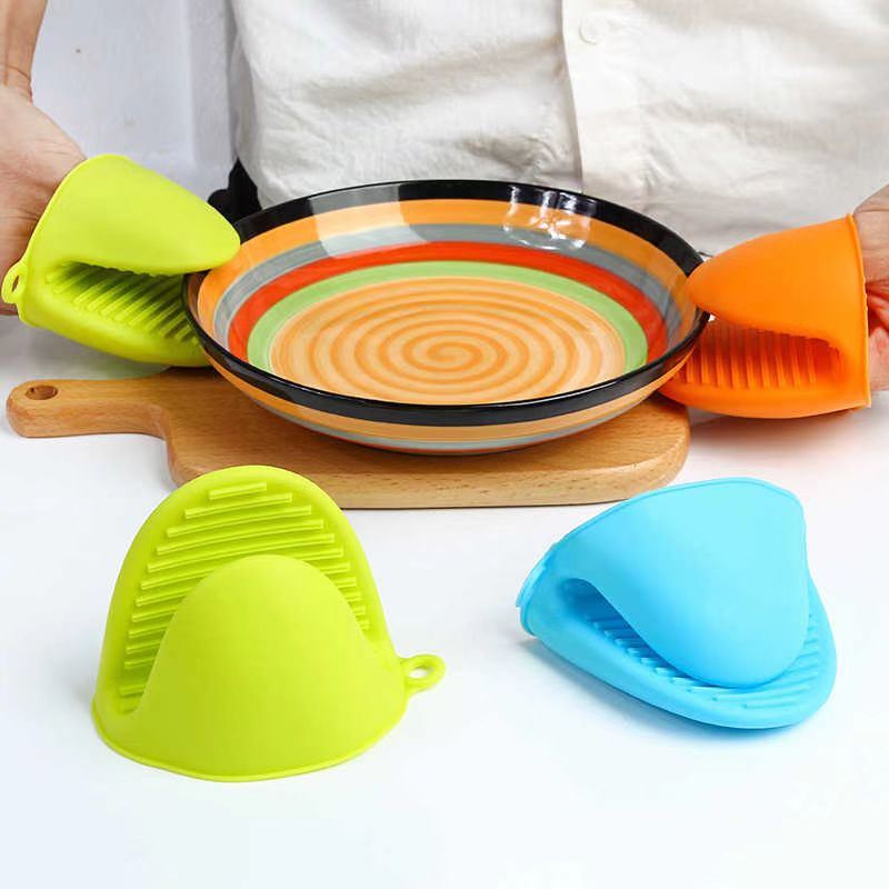 dropship 2pcs Anti-Inflammatory Covering Tethered Hand Without Hand Heating Pad Microwave Silicone Kitchen Anti-Inflammatory Gloves