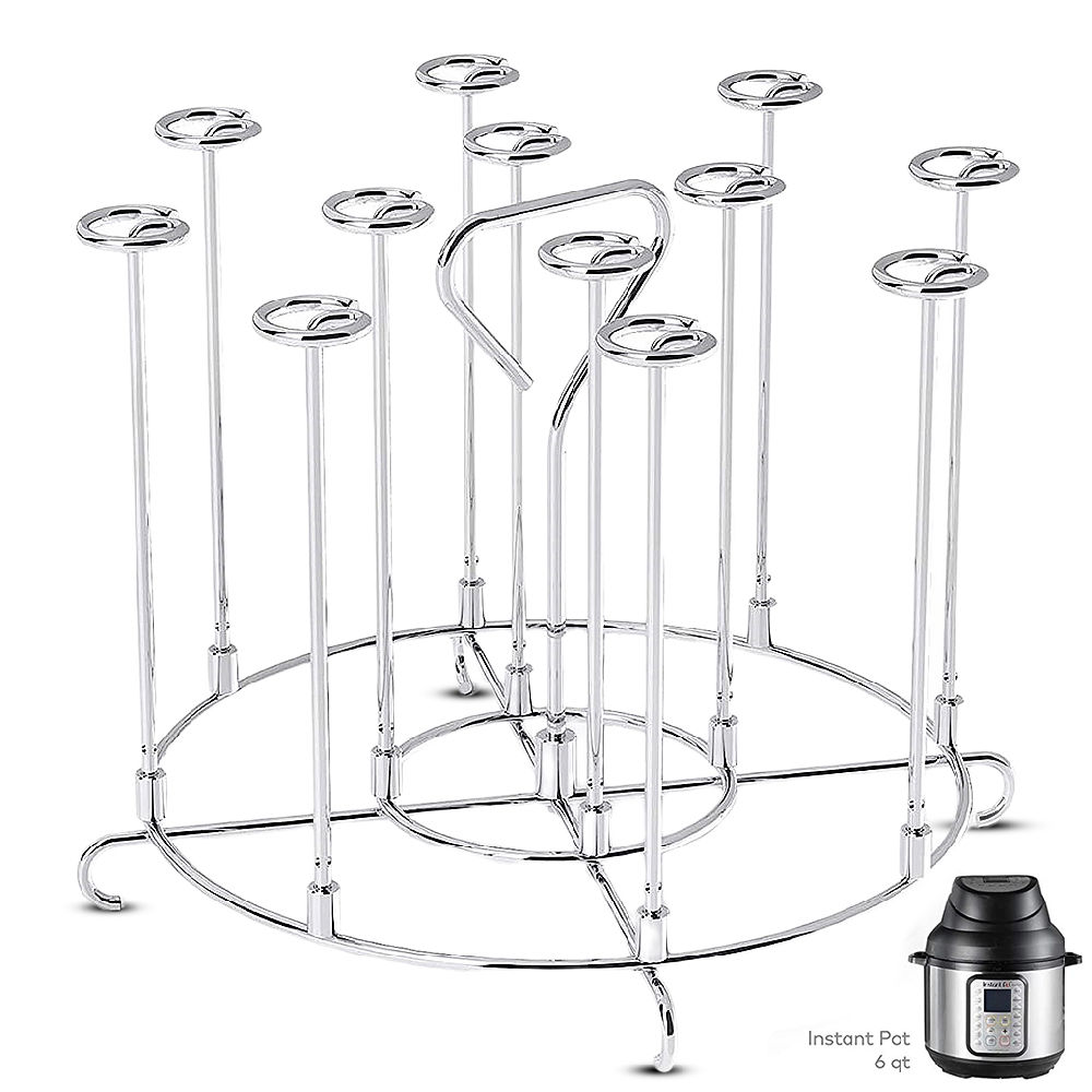 dropship Kitchen Air Fryer Rack Accessories BBQ Grill Tray Basket Stand Roasting Meat Food Holder Tool for Household Picnic Camping