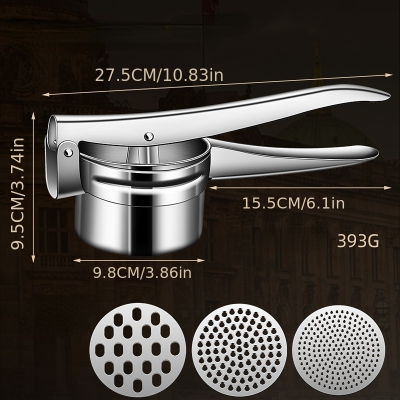 dropship 1pc 304 Stainless Steel Manual Juicer; Household Lemon Squeezer; Multi-purpose Fruit Juicer; Kitchen Gadget