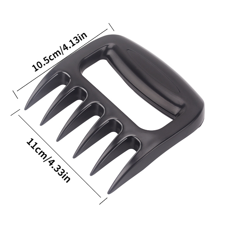 dropship A pair of Multi-Functional Plastic Bear Claw Meat Shredder Barbecue Meat Shredder Paw BBQ Barbecue Tool Anti-scalding Meat Distributor