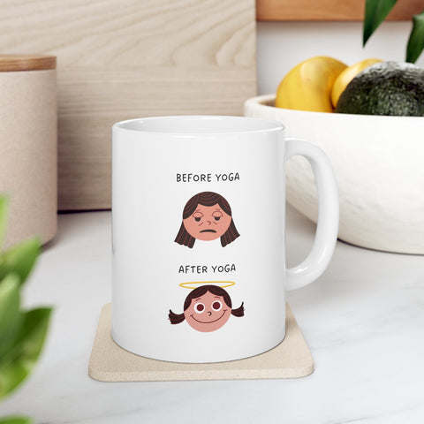 dropship Before and After Yoga Novelty Mug
