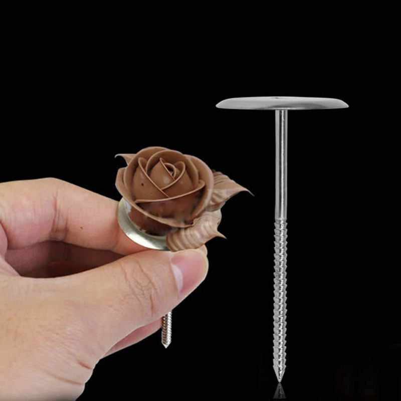 dropship 2pcs Piping Flower Scissors/Nail Kitchen Baking Pastry Tool Rose Decor Lifter Fondant Cake Decorating Tray Cream Transfer Set
