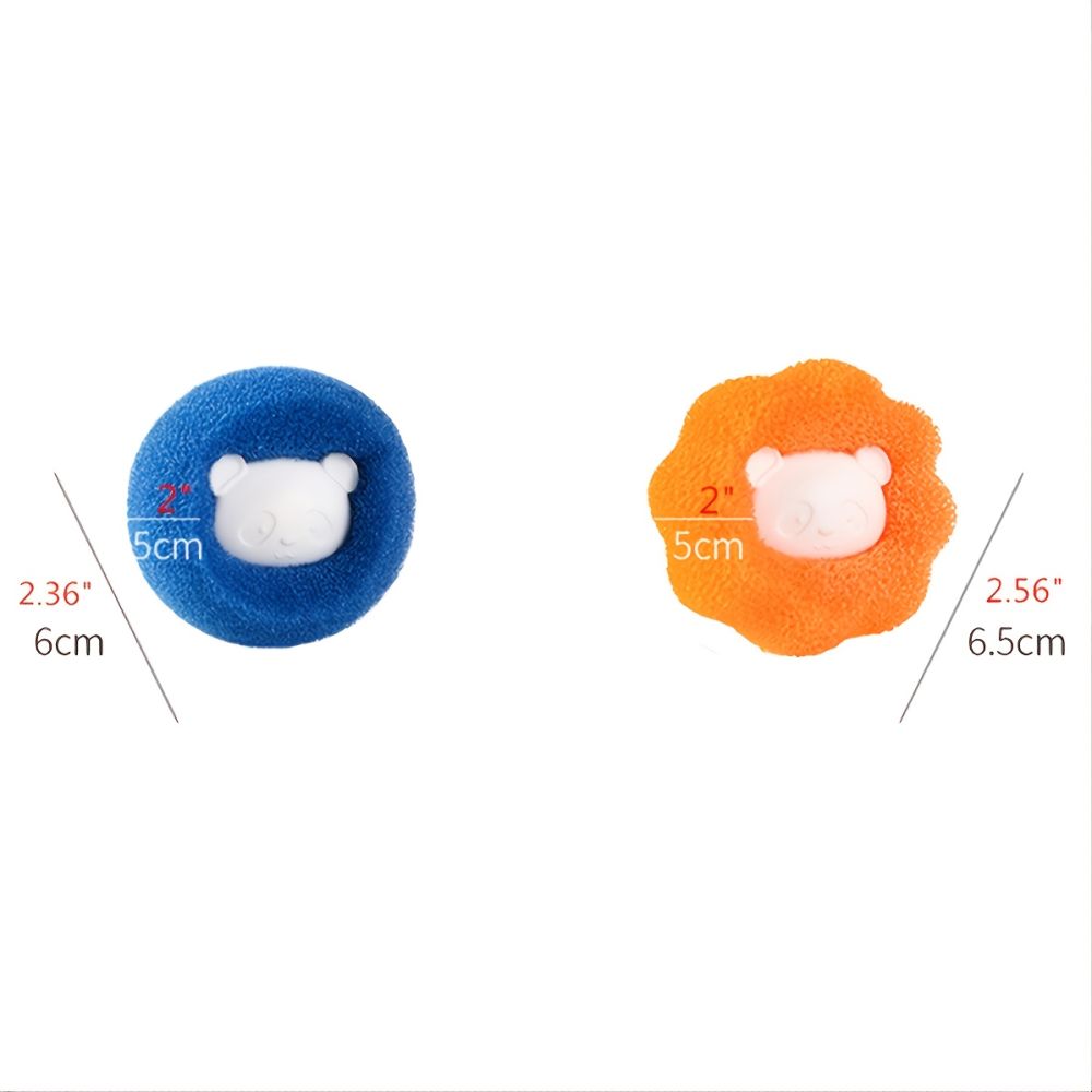 dropship Set Of 3; Washing Machine Cleaner Ball; Powerful Decontamination Magic Sticky Hair Ball