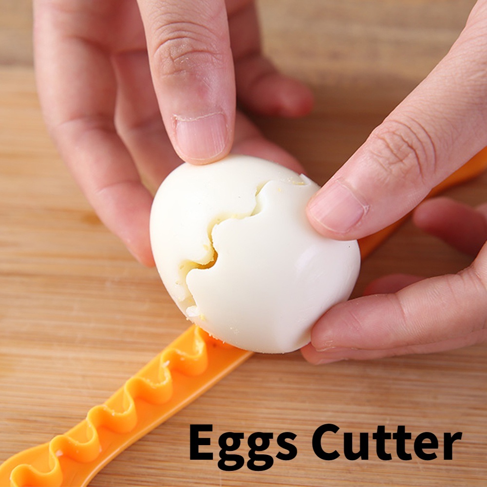 dropship 2pcs Egg Cutter; Fancy Cut Egg Cooked Eggs Cutter; Lace Egg Slicer; Carving Lace Cutting Wire Egg Cutter; Kitchen Accessories