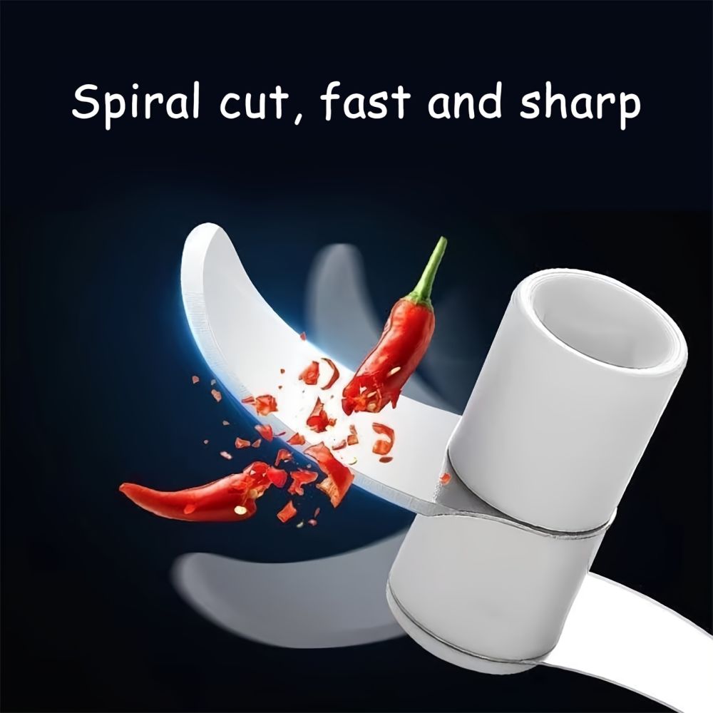 dropship Durable Manual Garlic Mincer; Hand Held Pull Food Chopper