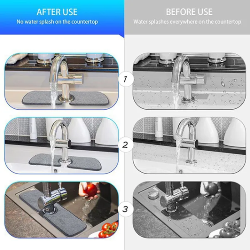 dropship Kitchen Sink Splash Guard Sinkmat for Kitchen Faucet