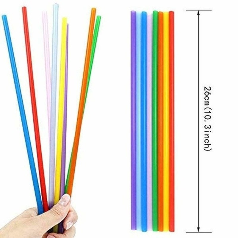 dropship 30pcs/100pcs/125pcs Individually Wrapped Straws; Plastic Straws; Disposable Drinking Straws; Assorted Colors