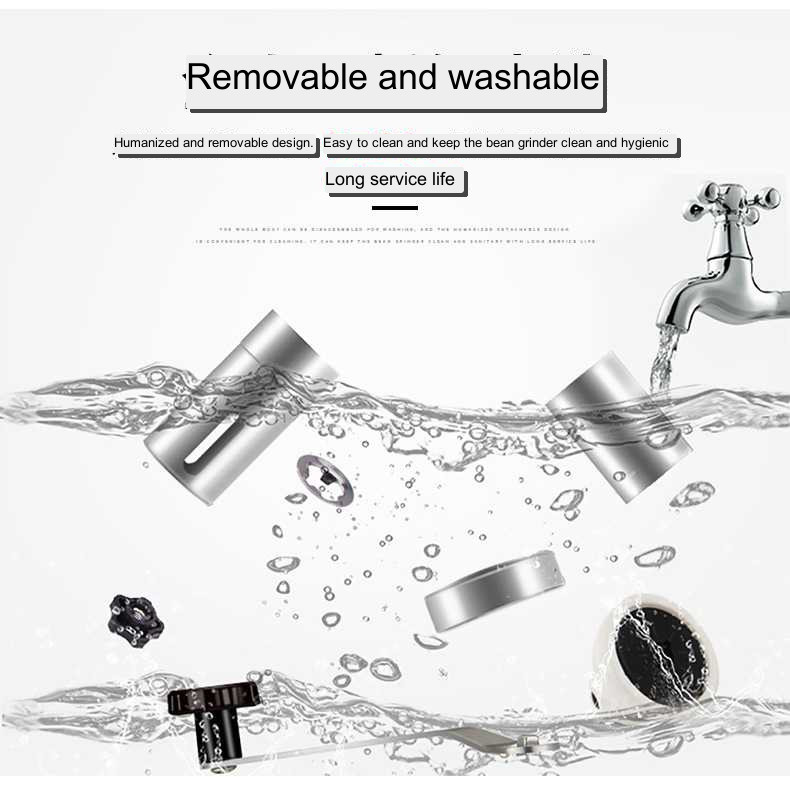 dropship Home Portable Stainless Steel Coffee Grinder Coffee Grinder Coffee Grinder Hand Grinder 304 Stainless Steel