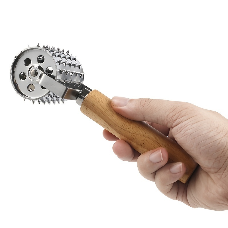 dropship 1pc Kitchen Stainless Steel Meat Tenderizer; Steak Needle; Rolling Meat Pin; Meat Tenderizer; Kitchen Small Utility Meat Tenderizer Needle