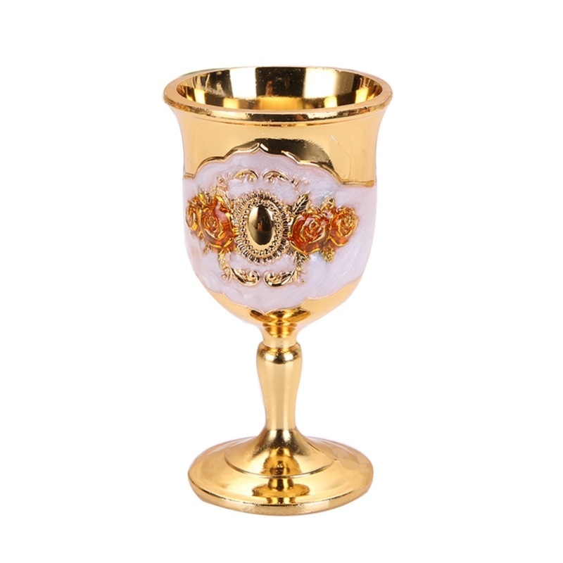 dropship X6HD European Style Wine Glasses Retro Dinnerware Goblet Spirit Vodka Champagne Glasses Beverage Tumbler for Party Home Bar