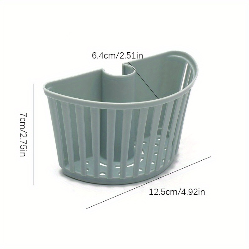 dropship 1PC Sink Plastic Hanging Basket; Faucet Rack Drainer Sponge Storage Rack Spout Holder Kitchen Bathroom Rack
