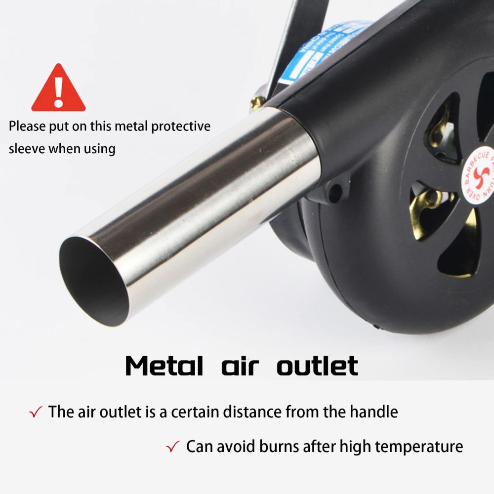 dropship BBQ Hand Blower Household Portable Fan Air Blower for Grill Outdoor Cooking Picnic Camping Hand Crank Tool Stove Combustion Tool