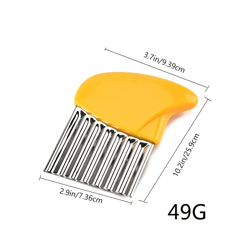 dropship Potato Cutter Stainless Steel Wavy Knife French Fry Chip Cutter