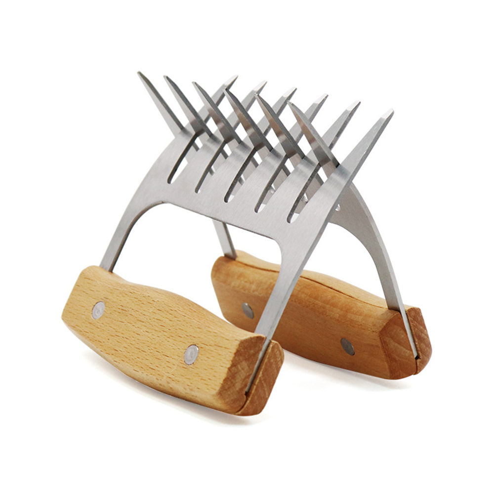 dropship Steel/Plastic Meat Shredder Claws BBQ Claws Pulled Meat Handler Fork Paws for Shredding All Meats Accessories Kitchen Tools Paws
