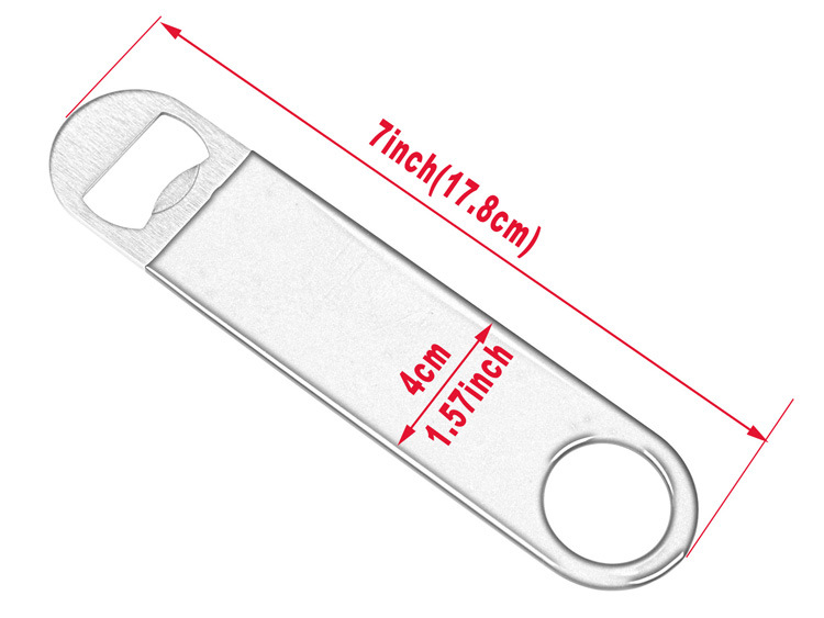 dropship Fast Stainless Steel Beer Bottle Opener Metal Bar Pro. 7inch Heavy Dutyer Lever Custom Promotion Logo Gift Personalized Giveaway