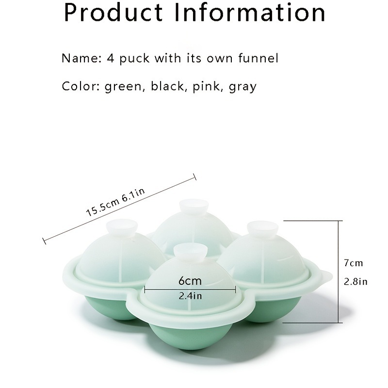 dropship Create Perfectly Round Ice Cubes for Your Cocktails and Whiskey with this Large Silicone Ice Cube Tray!