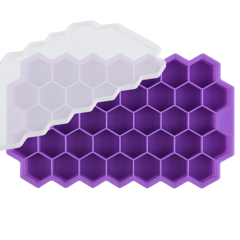 dropship 1pc Ice Tray Mold Honeycomb Silicone Ice Tray Hexagonal Ice Tray 37 Honeycomb Ice Trays