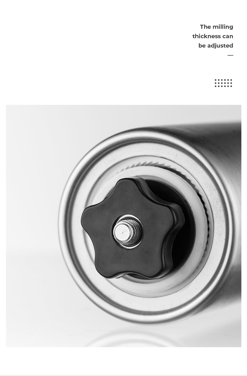 dropship GIANXI Manual Coffee Grinder for French Embossing Machine Hand-held Mini Brushed Stainless Steel Portable Conical