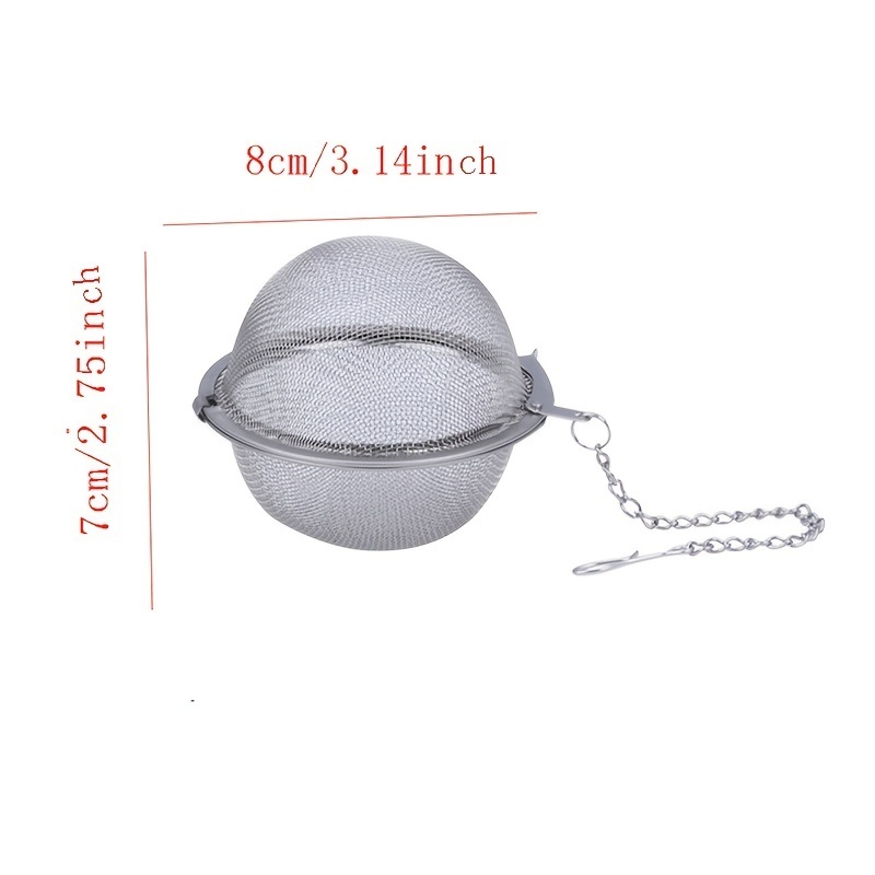 dropship 1pc/3pcs; Stainless Steel Seasoning Ball; Household Tea Ball