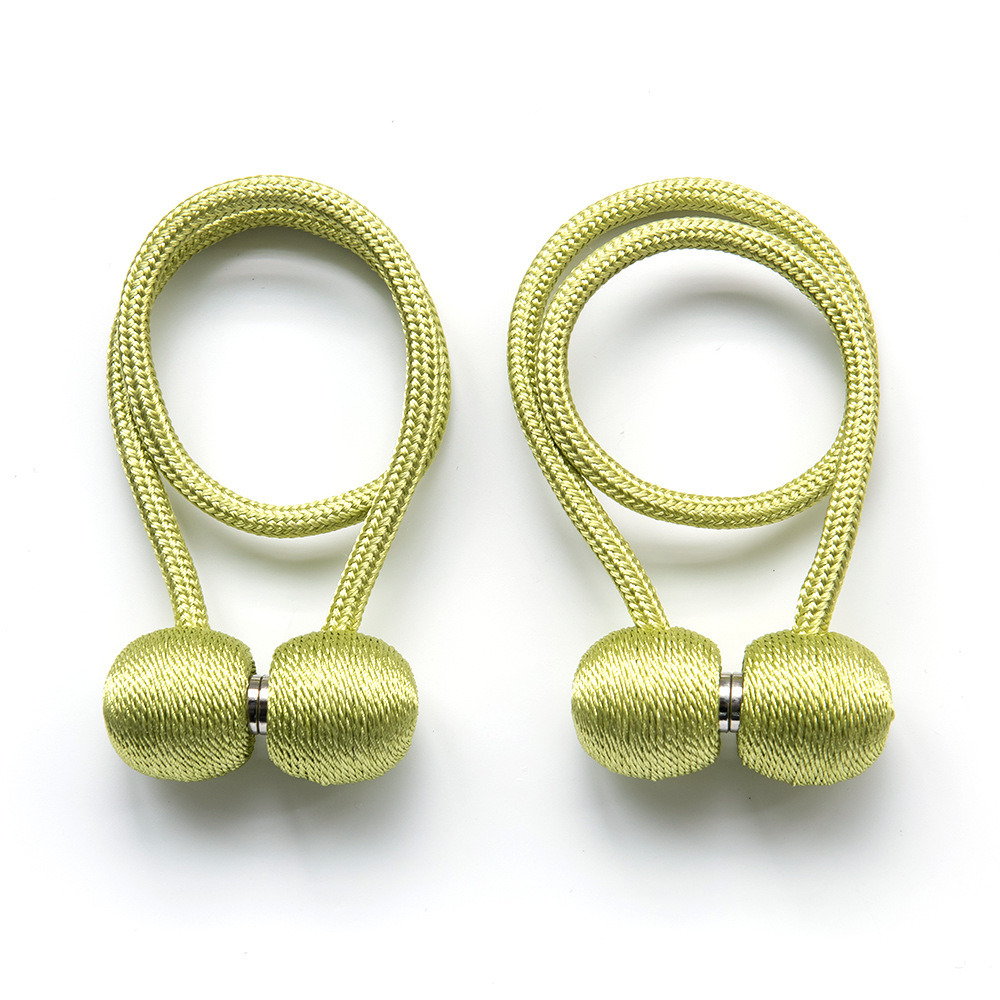 dropship 2Pcs Magnetic Curtain Ball Rods Accessoires Backs Holdbacks Buckle Clips Hook Holder Home Decor Tiebacks Tie Rope Accessory