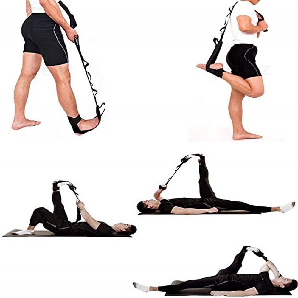 dropship Adjustable Yoga Stretching Band For Leg And Foot, Home Fitness Workout Accessories
