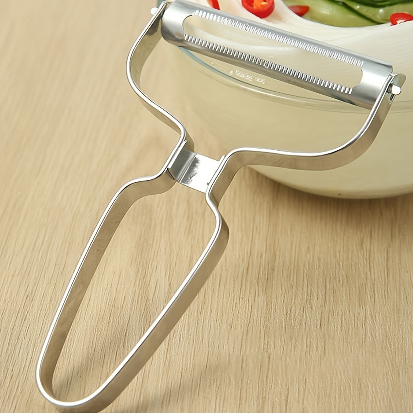dropship 1pc Stainless Steel Peeler For Fruit; Carrot; Potato; Multi-purpose Cabbage Planer; Vegetable And Fruit Peeler; Kitchen Gadget
