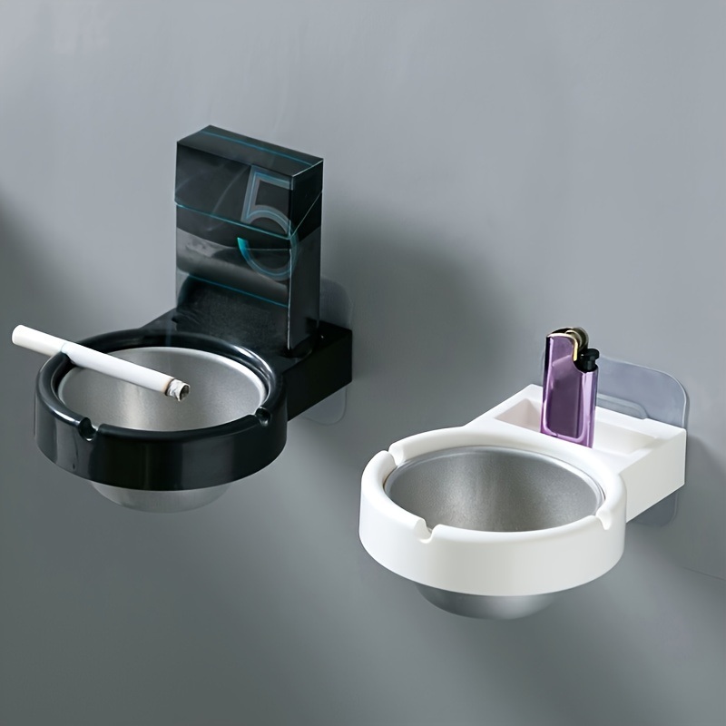 dropship 1pc Wall Mounted Ashtray; Stainless Steel Ashtray