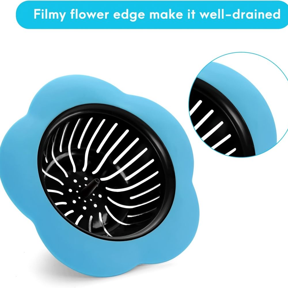 dropship 4 Pack Sink Strainer For Kitchen Sink Drain Silicone Sink Stopper Garbage Disposal Drain Stopper For 1.97-2.8 Inch Basin Drain Holes